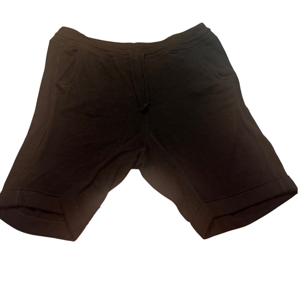 Zerdocean Black Lounge Shorts Plus Size 2X Drawstring Cotton Blend Athleisure